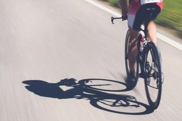 Speedy shadow on the road Royalty Free Stock Images