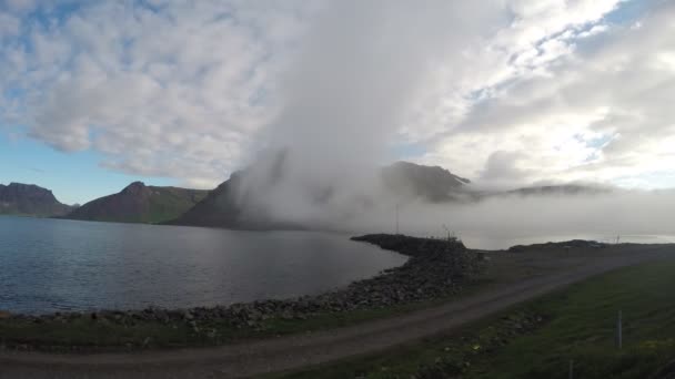 Nordurfjordur, západní fjordy, Island — Stock video