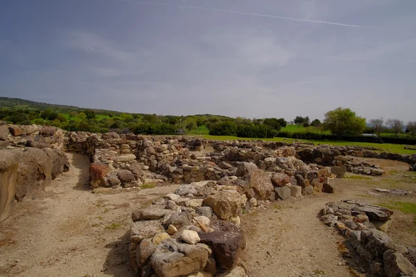 Sitio arqueológico Su Nuraxi en Barumini, Cerdeña — Foto de Stock