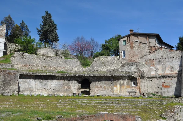 Teatro romano a Brescia, Italia — Foto Stock