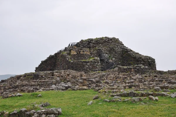 Su Nuraxi archeologische site in Barumini, Sardinië Stockfoto