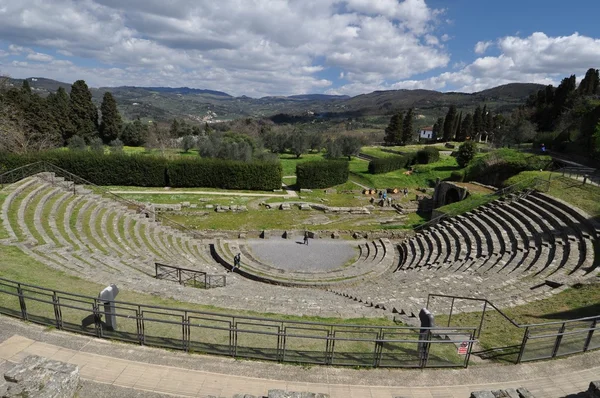 Romeins theater van Fiesole Stockafbeelding