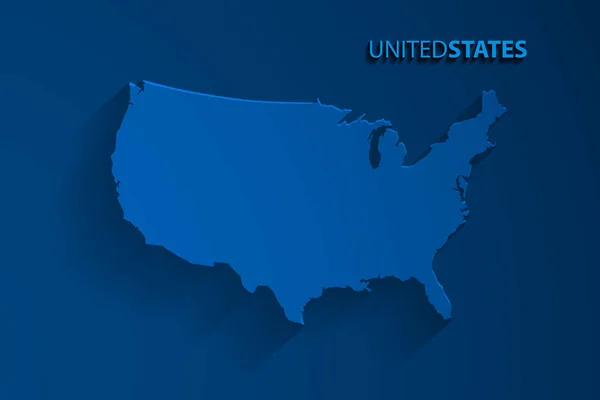 Blue United States map background, vector, illustration, eps 10 file