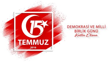 15 Temmuz demokrasisi ve ulusal birlik günü, vektör, illüstrasyon, eps dosyası