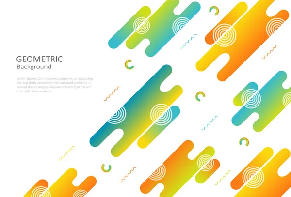 Formes Abstraites Gradient Liquide Fluide Coloré Sur Fond Blanc Conception — Image vectorielle