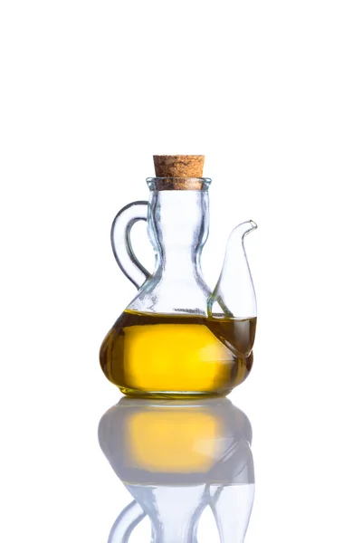 Extra Virgin Olive Oil Isolated White Background — Stock Photo, Image