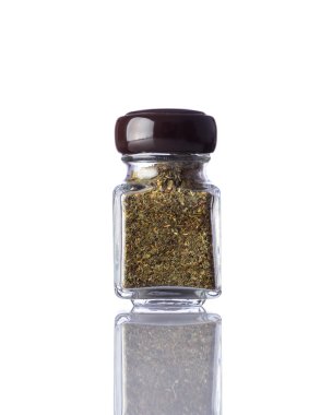 Kuru otlar izole kavanoz