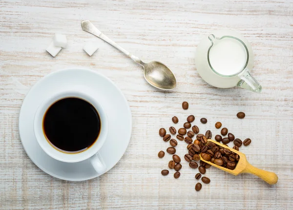 Cup Coffe and Milk — Stock Photo, Image