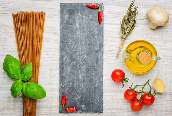 Spaghetti und Kopierraum — Stockfoto