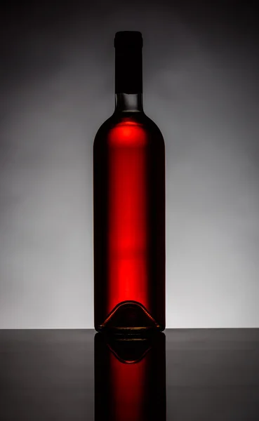 Μπουκάλι κόκκινο κρασί — Φωτογραφία Αρχείου