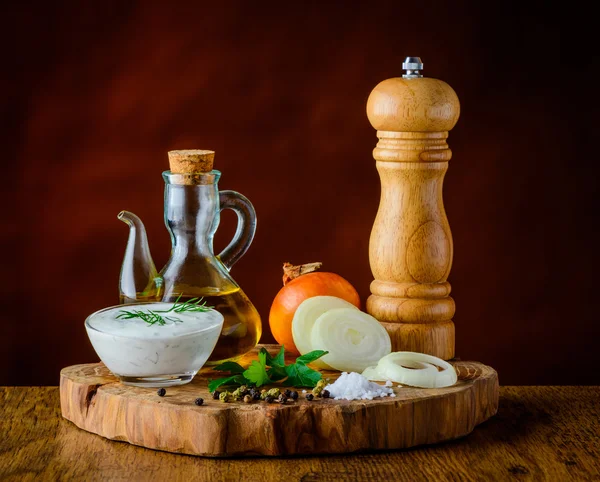 Cooking Ingredients in Still Life — Stock Photo, Image