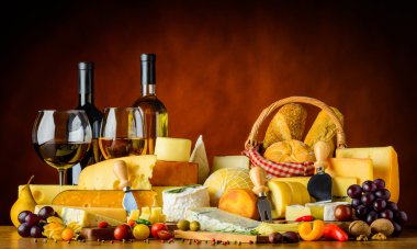 Cheese and Wine clipart