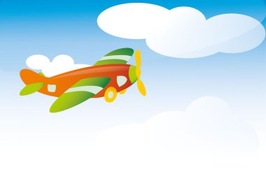 Gökyüzünde bir uçak