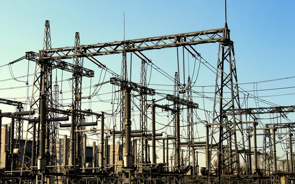 Electrical substation , power converter. — Stock Photo, Image