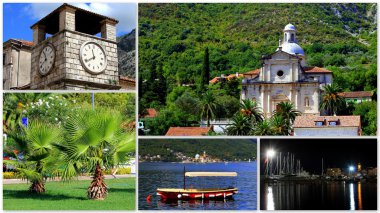 Karadağ, seyahat, fotoğraf kolaj