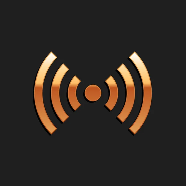Golden Wifi Icon Vector Art Stock Images Depositphotos