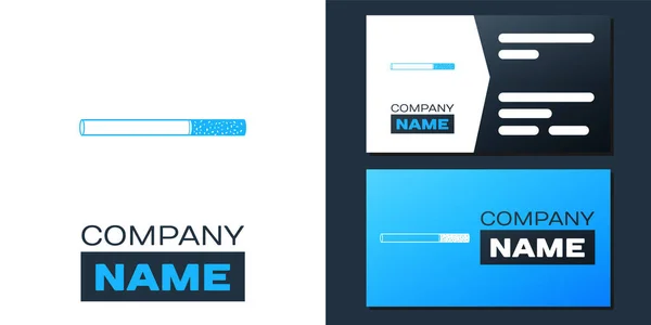 Logotype Icône Cigarette Isolé Sur Fond Blanc Panneau Tabac Symbole — Image vectorielle