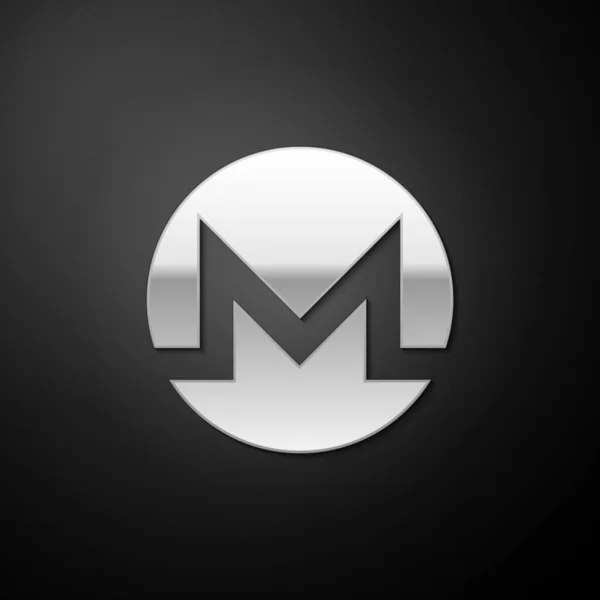 Cryptocurrency Monero Xmr 아이콘은 배경에서 분리되었다 디지털 동전의 Blockchain 암호화 — 스톡 벡터