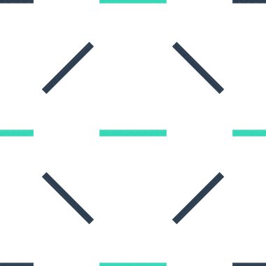 Yeşil cetvel simgesi beyaz arkaplandaki kusursuz deseni izole etti. Düz sembol. Vektör.