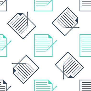 Silgi simgesine sahip yeşil boş defter ve kalem beyaz arkaplanda izole edilmiş pürüzsüz desen. Kağıt kalem. Vektör.