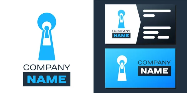 Logotyp Schlüsselloch Symbol Isoliert Auf Weißem Hintergrund Schlüssel Zum Erfolg — Stockvektor