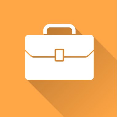 Uzun gölge ile iş durum simgesi.