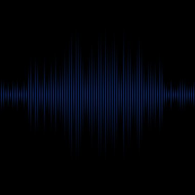 Mavi ekolayzer. Vektör çizim