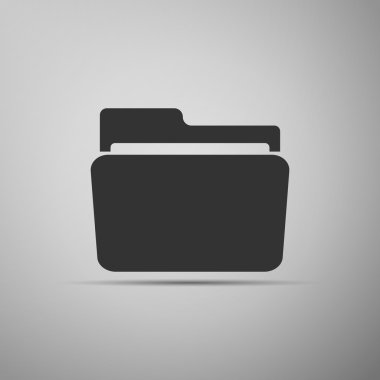 klasör simgesi. vektör illüstrasyonu.