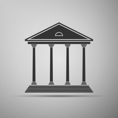 Adliye simgesi... Vektör çizim