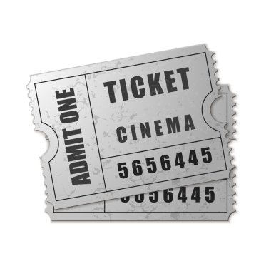 İzole bir bilet simgesi kabul