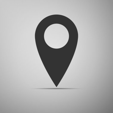 Harita iğne simgesi. vektör illüstrasyonu