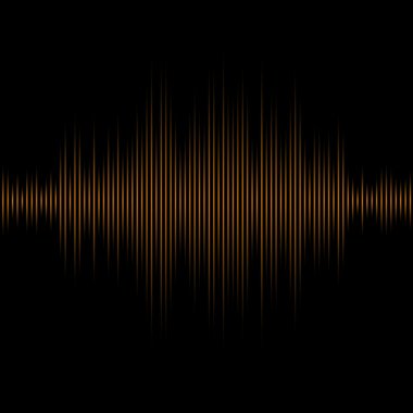 Turuncu ekolayzer. Vektör çizim