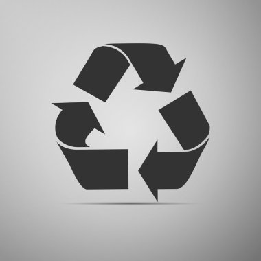 Geri dönüşüm sembolü simgesi.