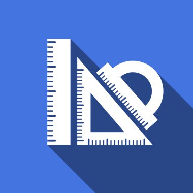 Uzun gölge ile yeşilaycı vektör simgesi.