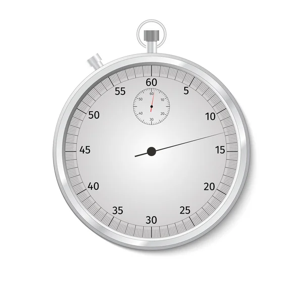 Реалістичний класичний годинник ізольовано на білому — стоковий вектор