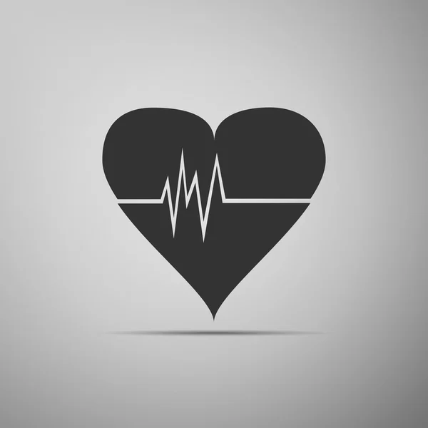 Icono de frecuencia cardíaca . — Vector de stock