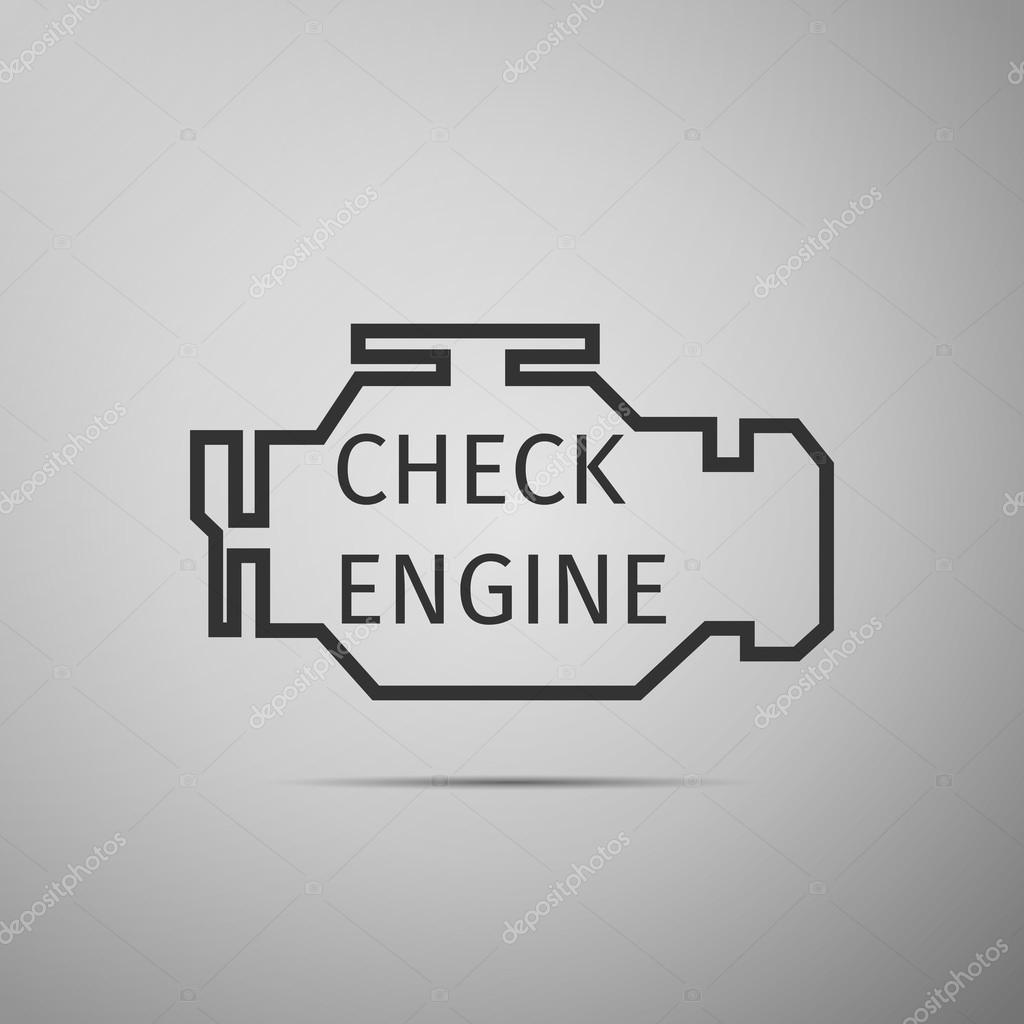 Check engine icon. Vector Illustration