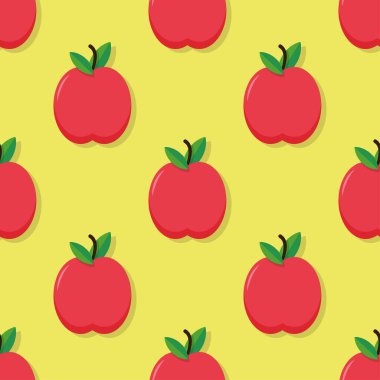 Sarı arka planda elmasız desen. Vektör illüstrasyonu.