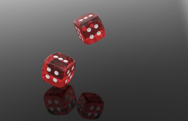Kırmızı zar rolling