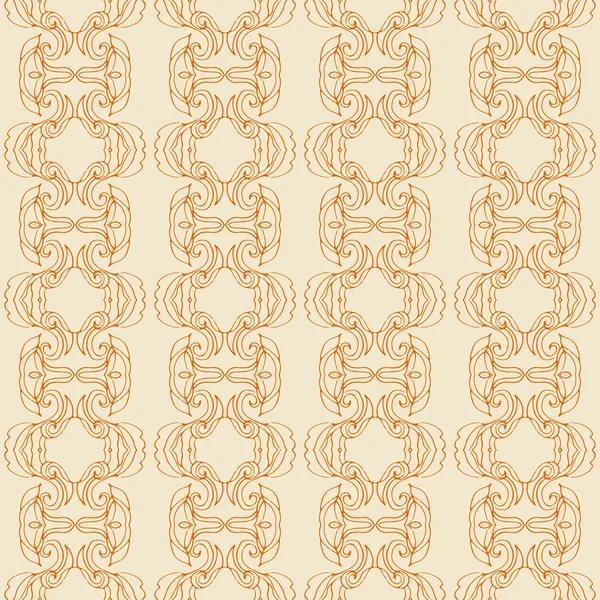 Vector naranja líneas abstractas sin costura fondo para la decoración — Vector de stock