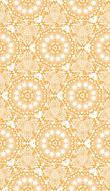 Bir turuncu vektör zarif güzel desenli sorunsuz arka plan