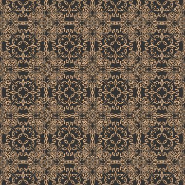 Vektör damaskesiz şablon arkaplanı. Duvar kağıtları, arkaplanlar ve sayfa doldurma için zarif lüks dokusu.
