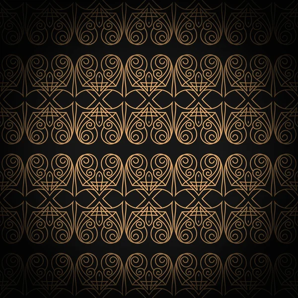 Vector damast naadloze patroon achtergrond. Elegante luxe textuur voor wallpapers, achtergronden en pagina vullen. — Stockvector