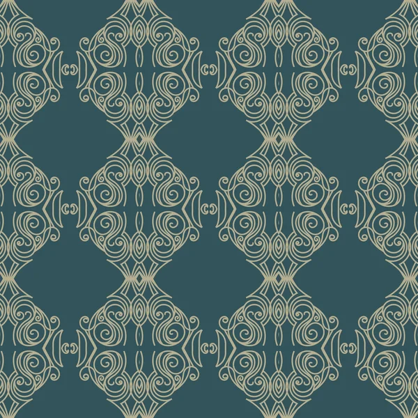 Vector Damast nahtlosen Muster Hintergrund. Elegante Luxus-Textur für Tapeten, Hintergründe und Seitenfüllungen — Stockvektor