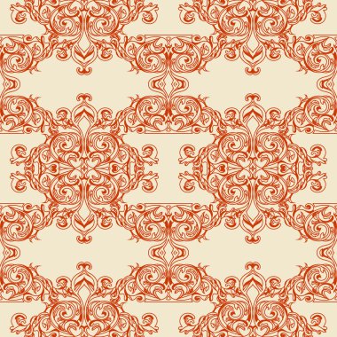 Geleneksel Arapça süs sorunsuz. Süs çiçek desenli. Vektör arka plan