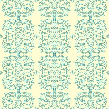 Vektör damaskesiz şablon arkaplanı. Duvar kağıtları, arkaplanlar ve sayfa doldurma için zarif lüks dokusu