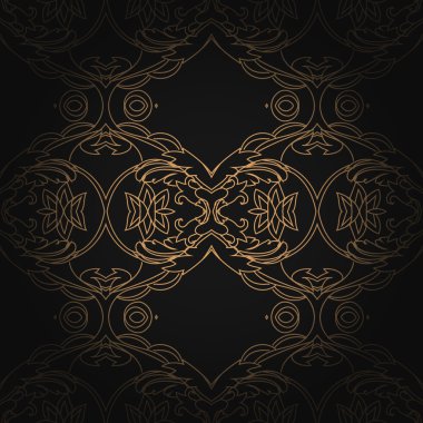 Art Deco altıgen sorunsuz duvar kağıdı deseni