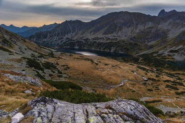 Maravilloso Paisaje Montaña Verano Los Tatras Polacos Con Hermosos Lagos — Foto de Stock