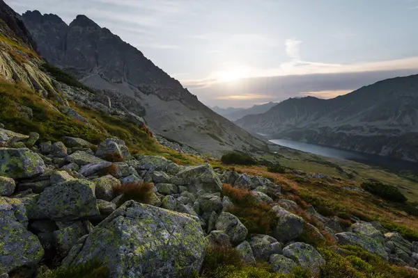 Paisajes Matutinos Otoño Los Altos Tatras Polacos — Foto de Stock