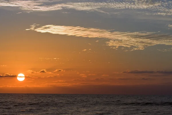 Západ slunce na Baltském moři — Stock fotografie